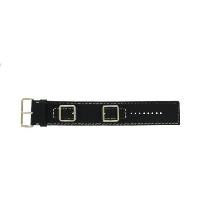 Uhrenarmband Marc by Marc Jacobs MJ1630 Leder Schwarz 18mm