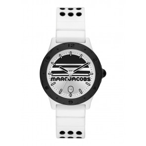 Uhrenarmband Marc by Marc Jacobs MJ1651 Silikon Weiss 18mm