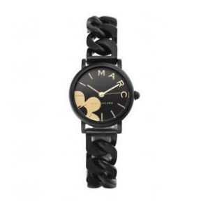 Uhrenarmband Marc by Marc Jacobs MJ3596 Rostfreier Stahl Schwarz 14mm