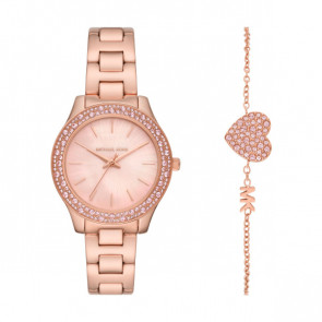 Uhrenarmband Michael Kors MK1068SET Stahl Rosé 16mm