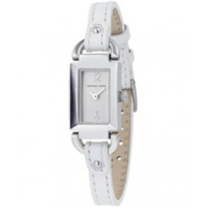 Uhrenarmband Michael Kors MK2057 Leder Weiss 12mm