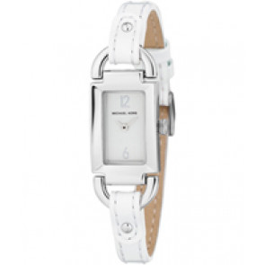 Uhrenarmband Michael Kors MK2106 Leder Weiss 8mm