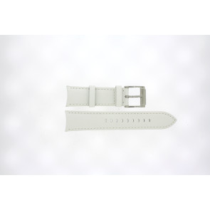Uhrenarmband Michael Kors MK2282 Leder Weiss 22mm
