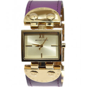 Uhrenarmband Michael Kors MK2369 Leder Lila 26mm