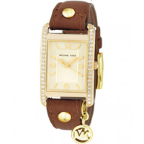 Uhrenarmband Michael Kors MK2378 Leder Braun 18mm