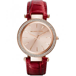 Uhrenarmband Michael Kors MK2383 Leder Rot 18mm