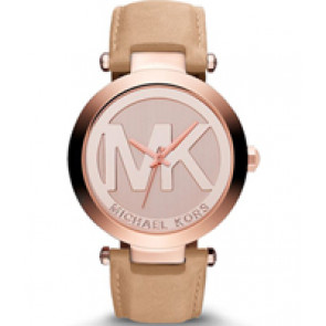 Uhrenarmband Michael Kors MK2399 Leder Beige 21mm