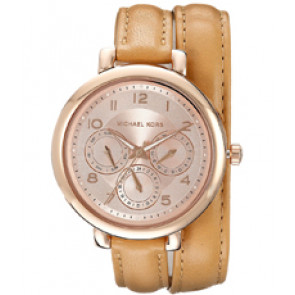 Uhrenarmband Michael Kors MK2406 Leder Braun 12mm