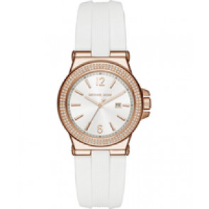 Uhrenarmband Michael Kors MK2491 Silikon Weiss 20mm