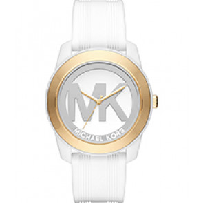 Uhrenarmband Michael Kors MK2532 Silikon Weiss 22mm