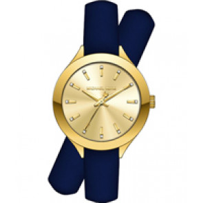 Uhrenarmband Michael Kors MK2552 Leder Blau 14mm