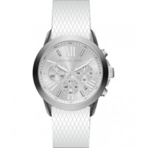Uhrenarmband Michael Kors MK2555 Silikon Weiss 20mm