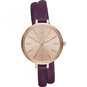 Uhrenarmband Michael Kors MK2576 Leder Lila 8mm