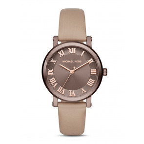 Uhrenarmband Michael Kors MK2621 Leder Beige 18mm