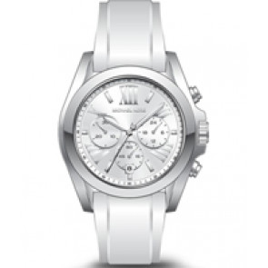 Uhrenarmband Michael Kors MK2651 Silikon Weiss 22mm