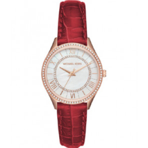 Uhrenarmband Michael Kors MK2691 Leder Rot 16mm