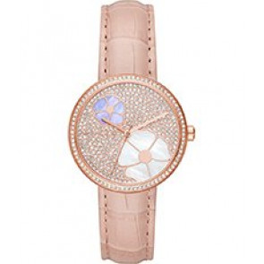 Uhrenarmband Michael Kors MK2718 Leder Rosé 18mm