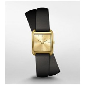 Uhrenarmband Michael Kors MK2825 Leder Schwarz 16mm