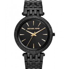 Uhrenarmband Michael Kors MK3337 Stahl Schwarz 20mm
