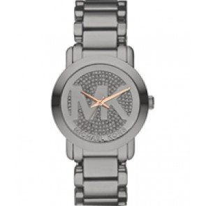 Uhrenarmband Michael Kors MK3543 Stahl Anthrazitgrau 20mm