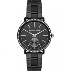 Uhrenarmband Michael Kors MK3566 Stahl Schwarz 18mm