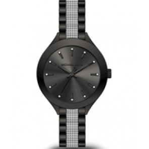 Uhrenarmband Michael Kors MK3574 Stahl Schwarz 14mm
