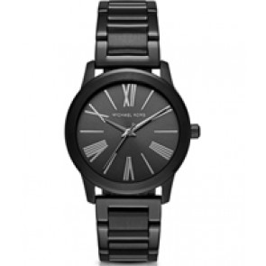 Uhrenarmband Michael Kors MK3618 Stahl Schwarz 20mm