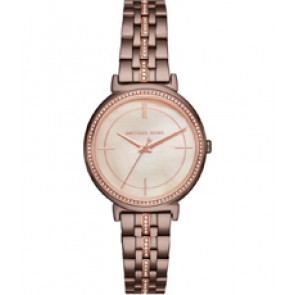 Uhrenarmband Michael Kors MK3737 Stahl Braun 14mm