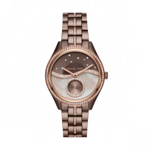 Uhrenarmband Michael Kors MK3757 Stahl Braun 18mm