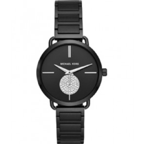 Uhrenarmband Michael Kors MK3758 Stahl Schwarz 16mm