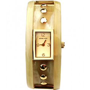 Uhrenarmband (Armband + Gehäuse-Kombination) Michael Kors MK4129 Kunststoff Beige 29mm