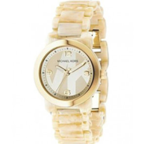 Uhrenarmband Michael Kors MK4204 Kunststoff Beige 19mm
