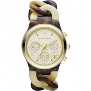 Uhrenarmband Michael Kors MK4270 Kunststoff Vergoldet 24mm