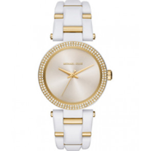 Uhrenarmband Michael Kors MK4315 Stahl Weiss 21mm