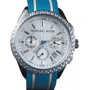 Uhrenarmband Michael Kors MK5023 Silikon Blau 18mm