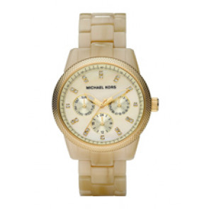 Uhrenarmband Michael Kors MK5039 Kunststoff Beige 18mm
