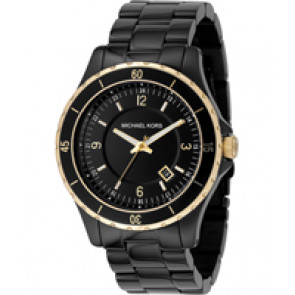 Uhrenarmband Michael Kors MK5173 Rostfreier Stahl Schwarz 20mm