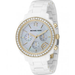 Uhrenarmband Michael Kors MK5187 Kunststoff Weiss 17mm