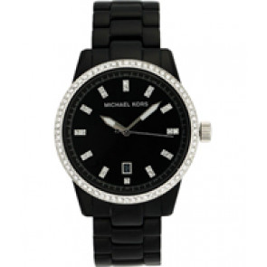 Uhrenarmband Michael Kors MK5205 Kunststoff Schwarz 18mm