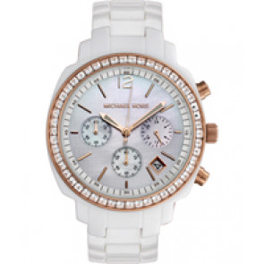 Uhrenarmband Michael Kors MK5214 Kunststoff Weiss 18mm
