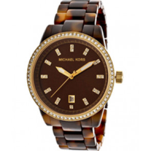 Uhrenarmband Michael Kors MK5254 Kunststoff Braun 18mm