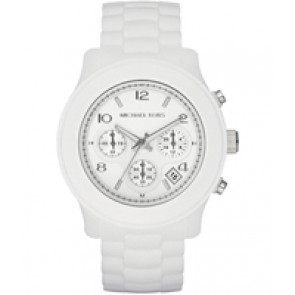Uhrenarmband (Armband + Gehäuse-Kombination) Michael Kors MK5292 Kunststoff Weiss 20mm