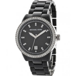 Uhrenarmband Michael Kors MK5370 Kunststoff Anthrazitgrau 18mm