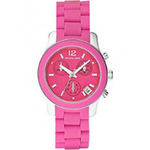 Uhrenarmband Michael Kors MK5443 Silikon Rosa 16mm