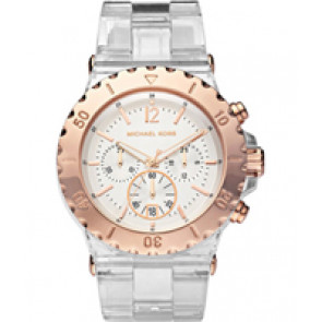 Uhrenarmband Michael Kors MK5444 Kunststoff Transparant 26mm