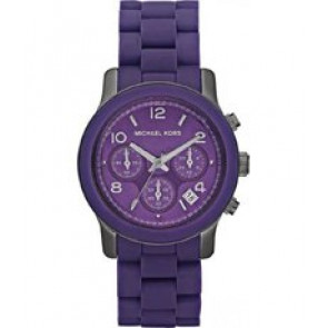 Uhrenarmband Michael Kors MK5511 Silikon Lila 20mm