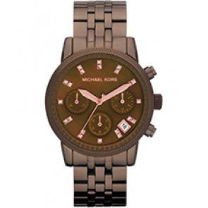 Uhrenarmband Michael Kors MK5547 Stahl Braun 18mm