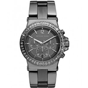 Uhrenarmband Michael Kors MK5579 Stahl Anthrazitgrau 26mm