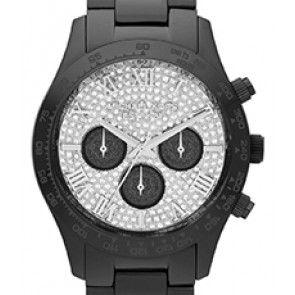 Uhrenarmband Michael Kors MK5668 Stahl Schwarz 22mm