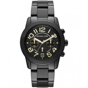 Uhrenarmband Michael Kors MK5858 Stahl Schwarz 22mm